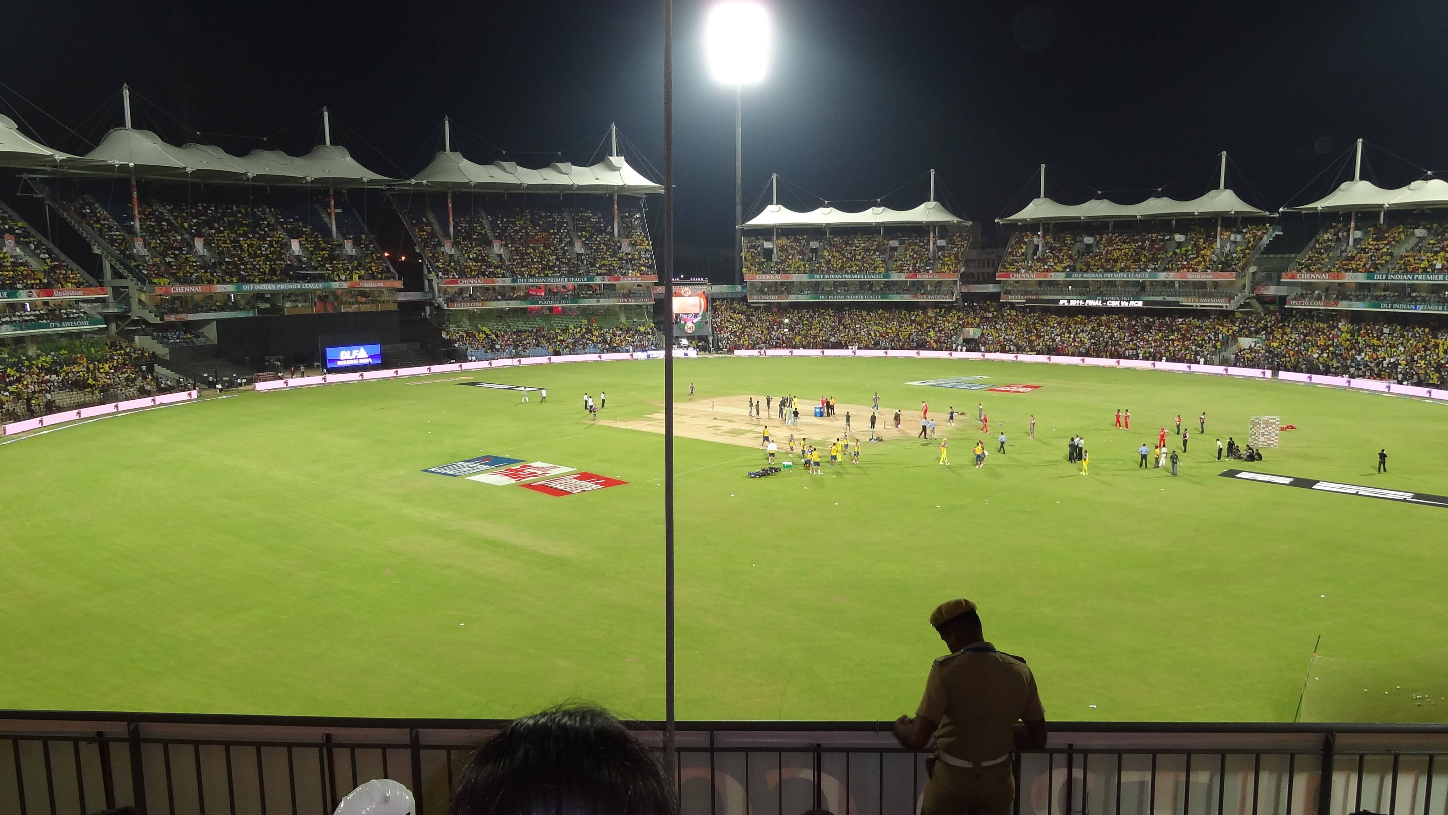 Cricket Playing Field 4k Wallpaper