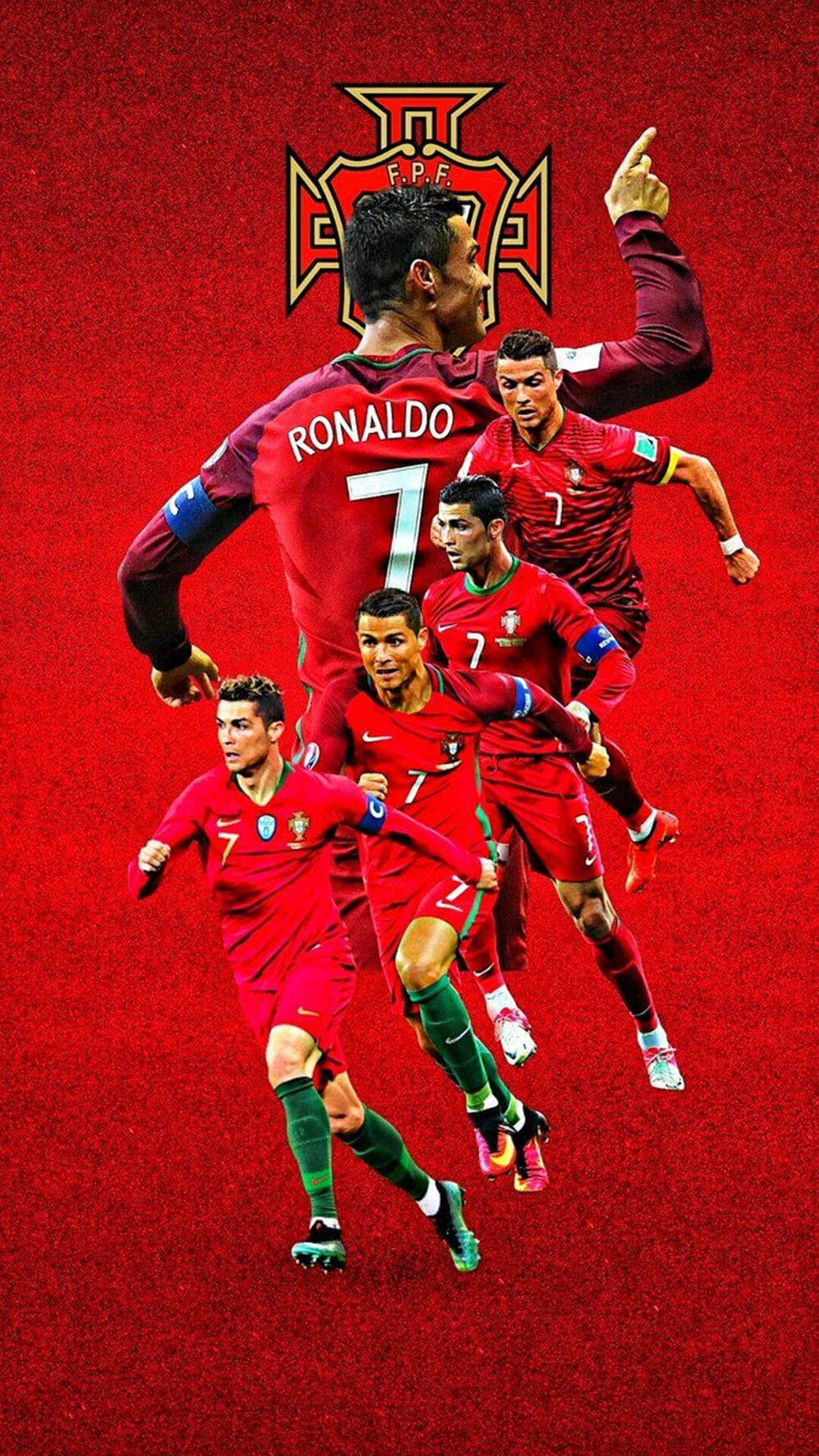 Cristiano Ronaldo Cool Player Stance Graphic Art Wallpaper