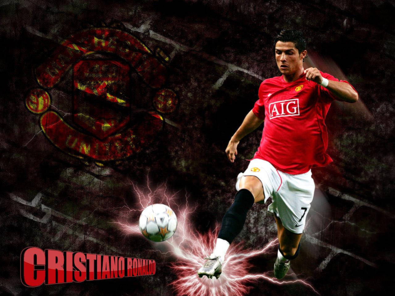 Cristiano Ronaldo Manchester United Kickoff Wallpaper