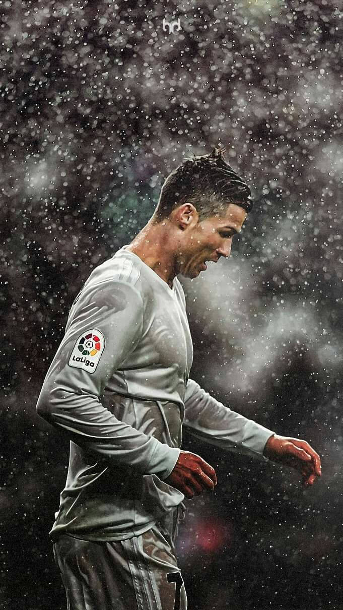 Cristiano Ronaldo Portugal Raining La Liga Wallpaper