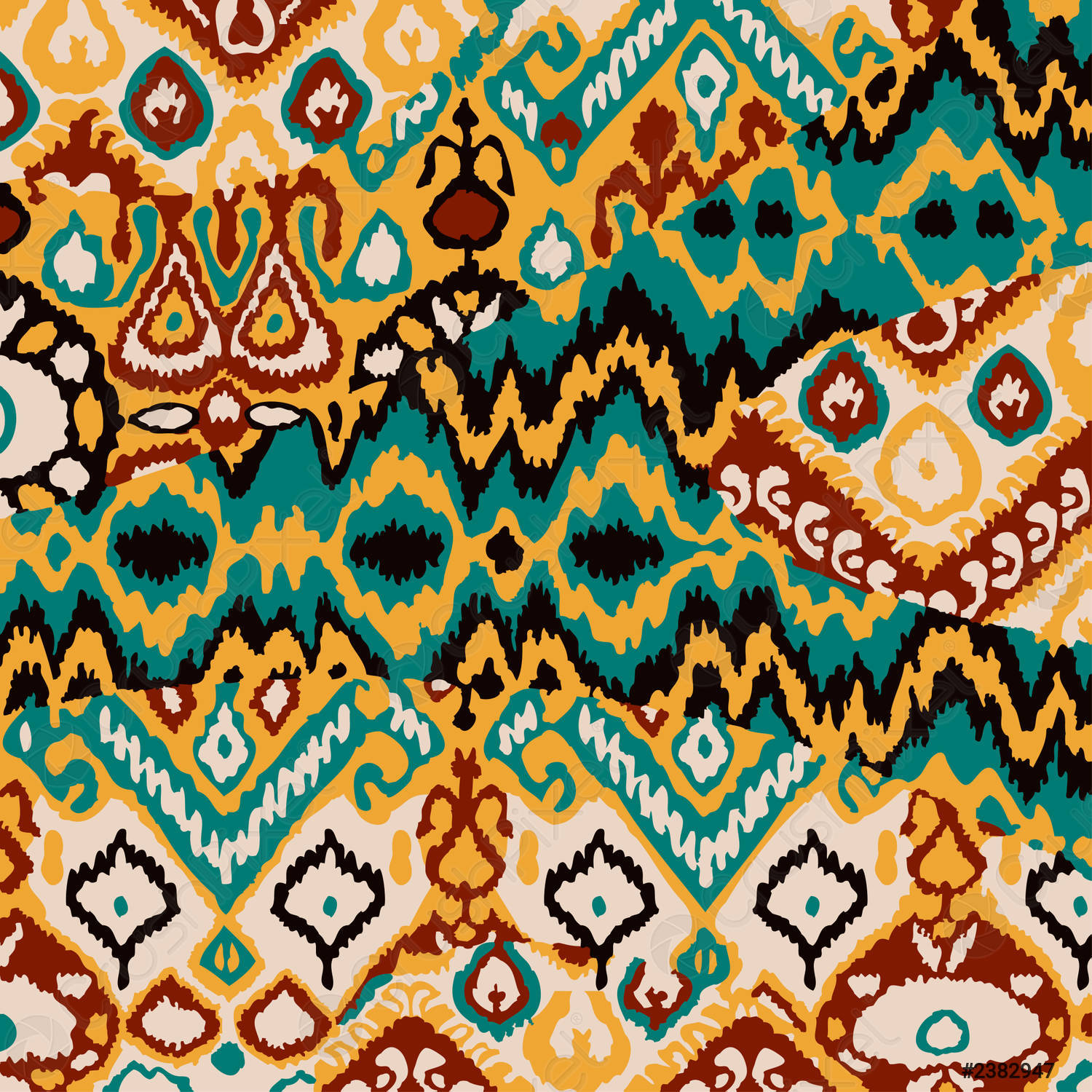 Crude Boho Pattern Wallpaper