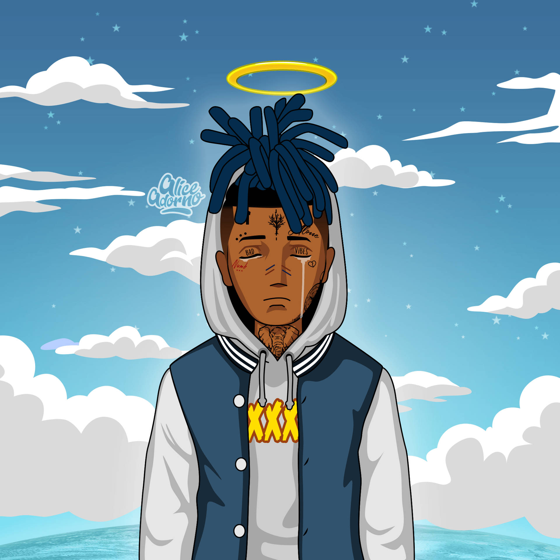 Download free Crying Xxxtentacion Cartoon Wallpaper - MrWallpaper.com