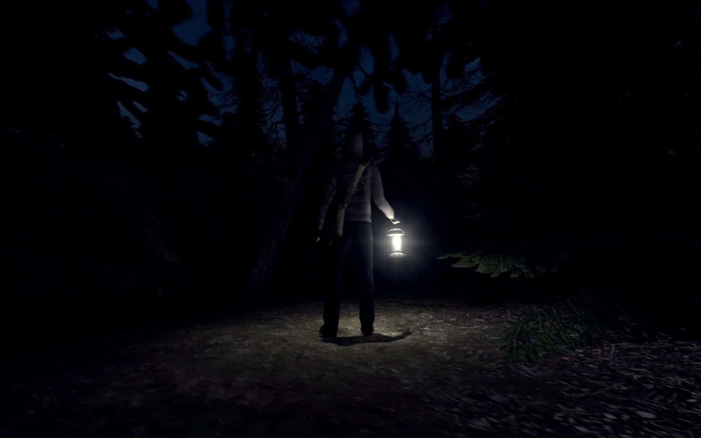 Cryof Fear Nighttime Woods Exploration Wallpaper