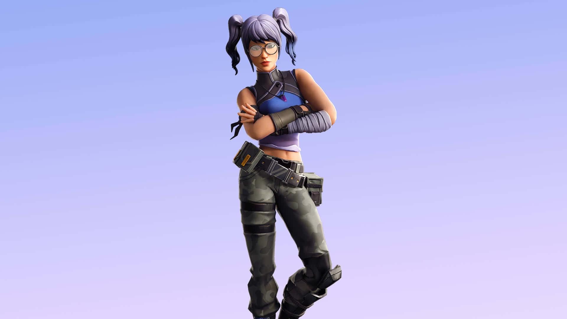 Download free Crystal Skin Posing Fortnite Wallpaper - MrWallpaper.com