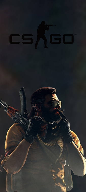 Cs Go Soldier With Rifle Iphone Wallpaper