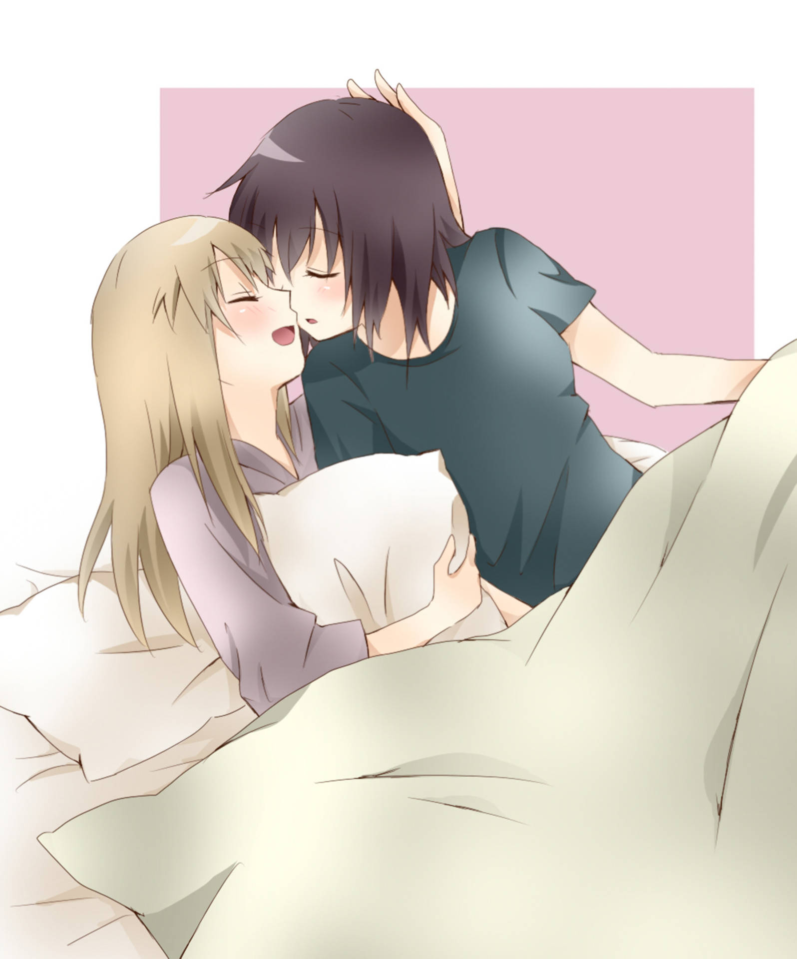 Download free Cuddling Anime Lesbian Wallpaper - MrWallpaper.com