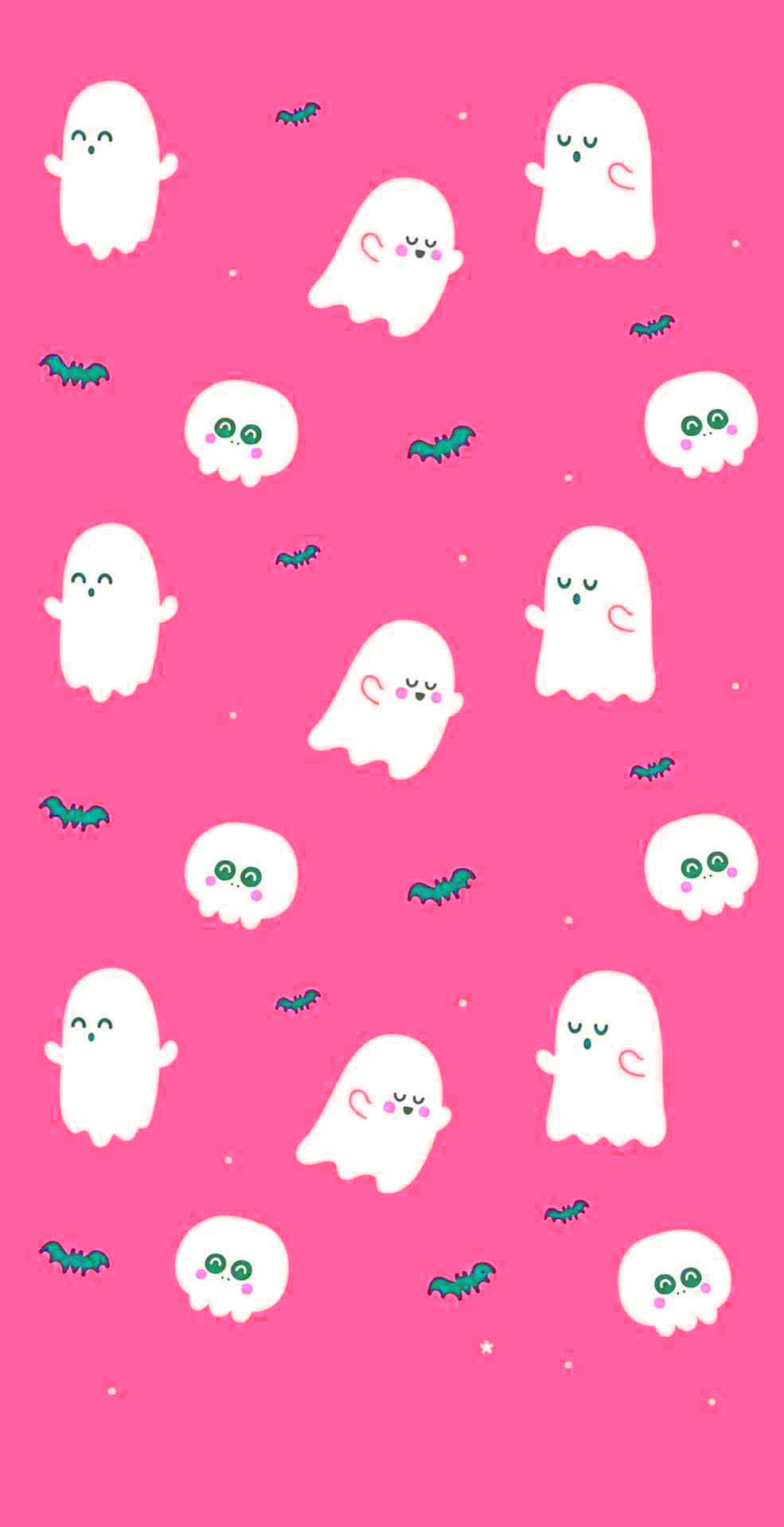 Cuddly Cuteness: A Little Ghost Is Sure To Bring A Smile To Your Face! Wallpaper