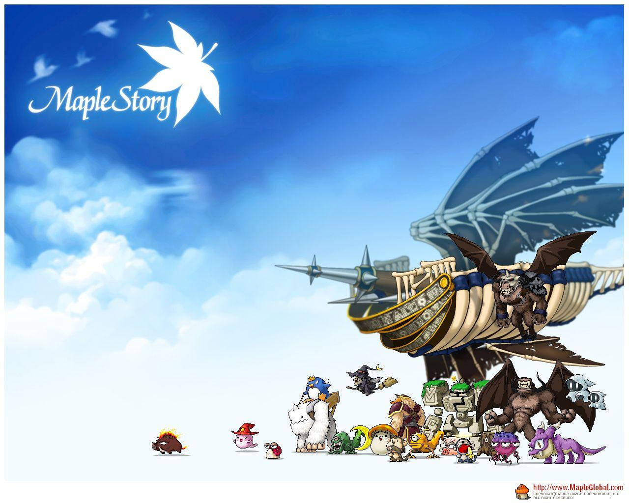 Customize Your Character And Explore Maple World In Maplestory 2 Wallpaper