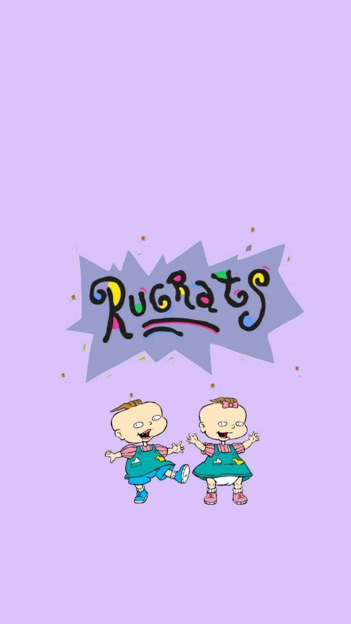 Cute Aesthetic Cartoon Rugrats Twins Wallpaper