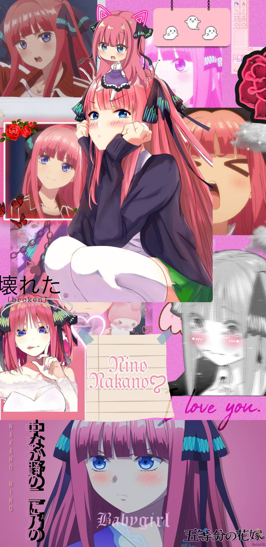 Download free Cute Aesthetic Nino Nakano Wallpaper - MrWallpaper.com