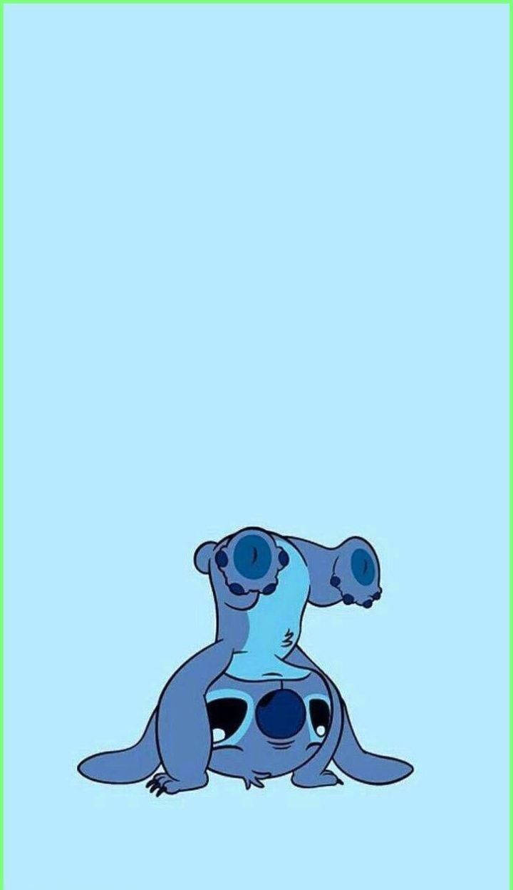 Cute Aesthetic Stitch Handstand Wallpaper