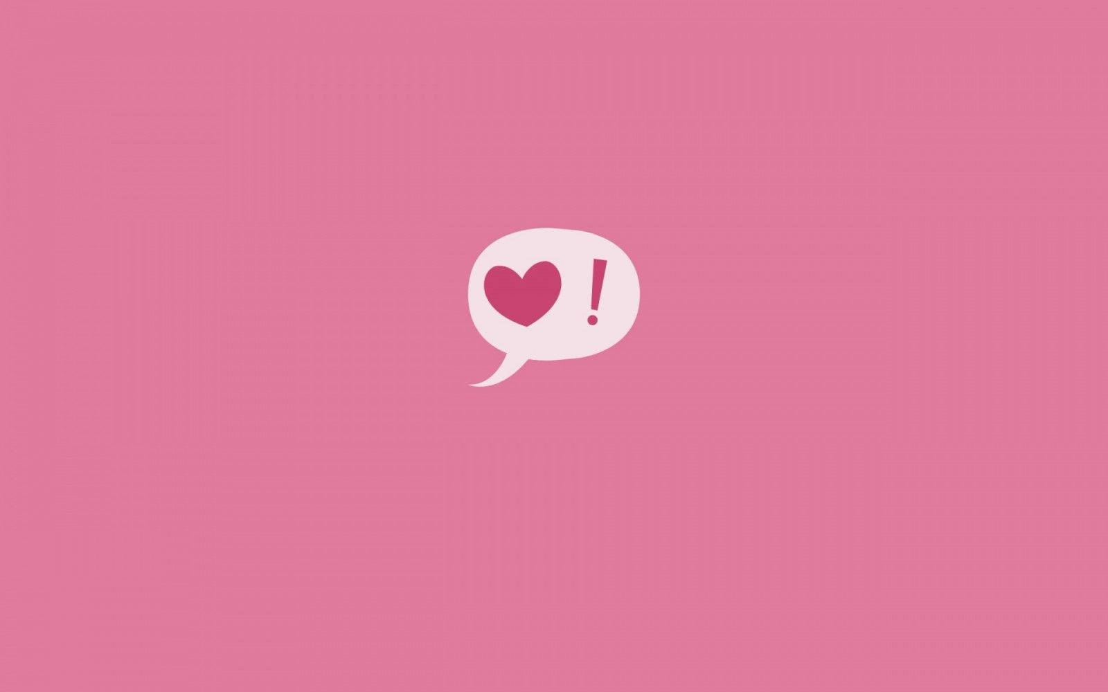 Cute And Pink Small Heart Chat Background Wallpaper