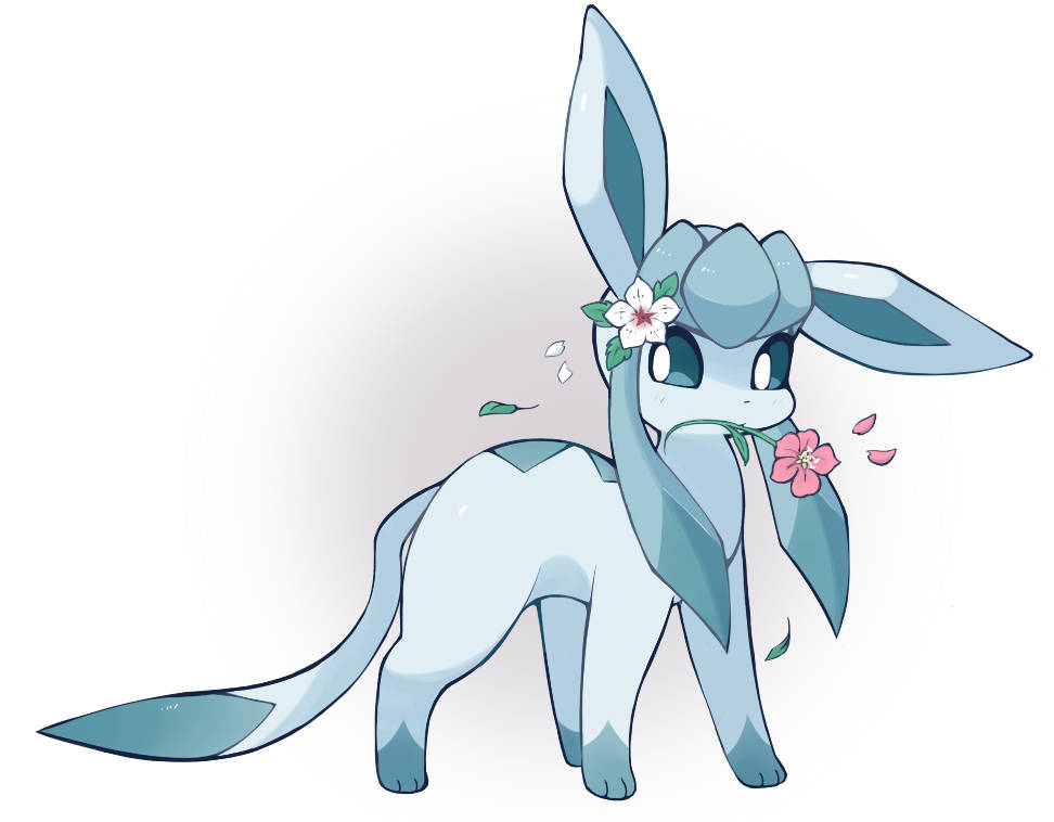 Cute Animation Of Glaceon Wallpaper