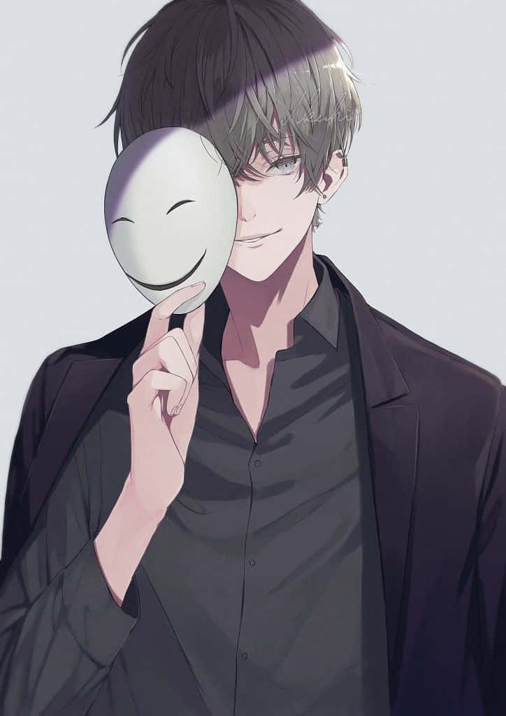 Cute Anime Boy With Mask Wallpaper