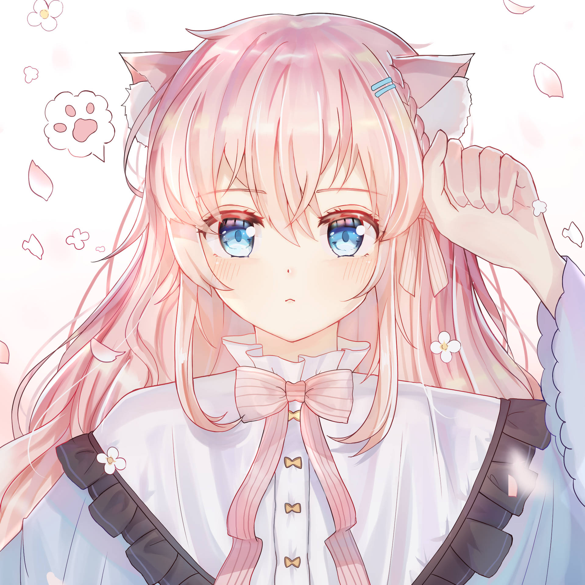 Download free Cute Anime Girl In Meow Post Wallpaper - MrWallpaper.com