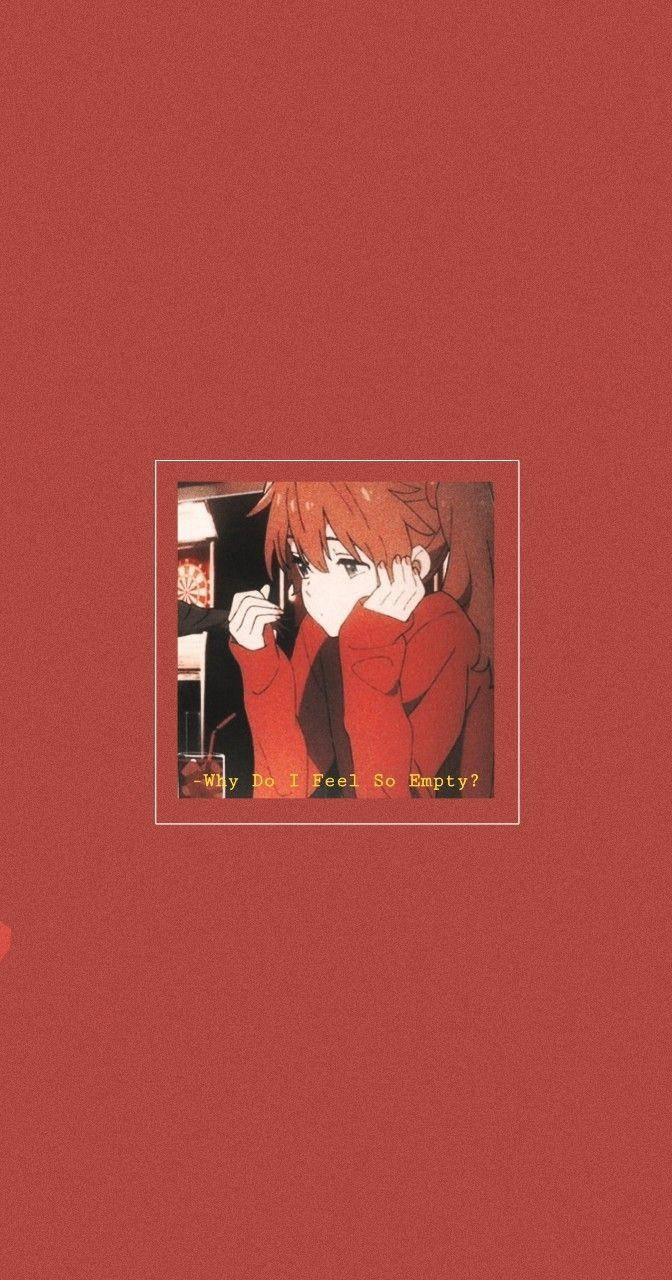 Cute Anime Pfp Red Girl Wallpaper