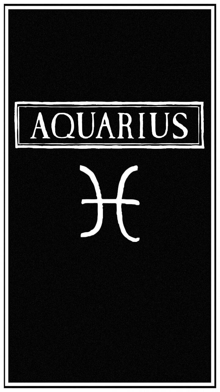 Cute Aquarius Symbol Wallpaper
