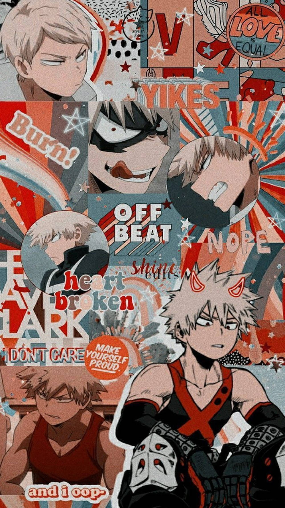 Cute Bakugou My Hero Academia Cute Collage Wallpaper