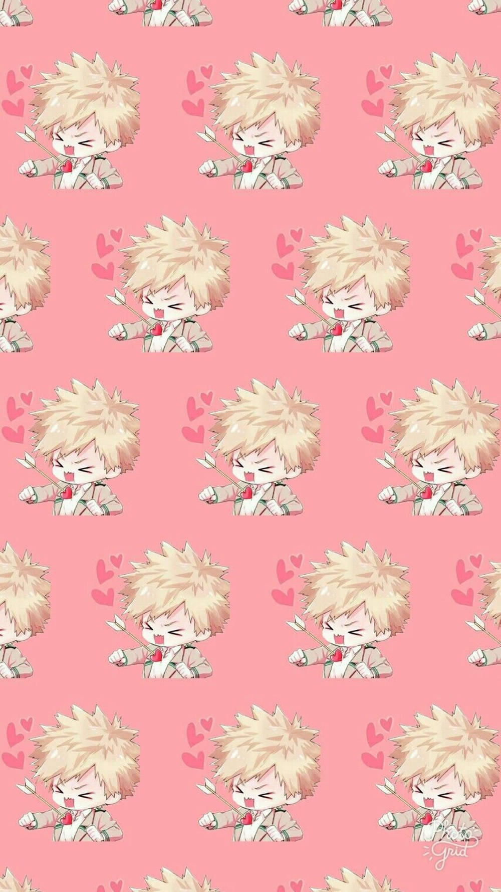 Cute Bakugou Shows Off His Unique Fiery Personality In This Fun Portrait Wallpaper