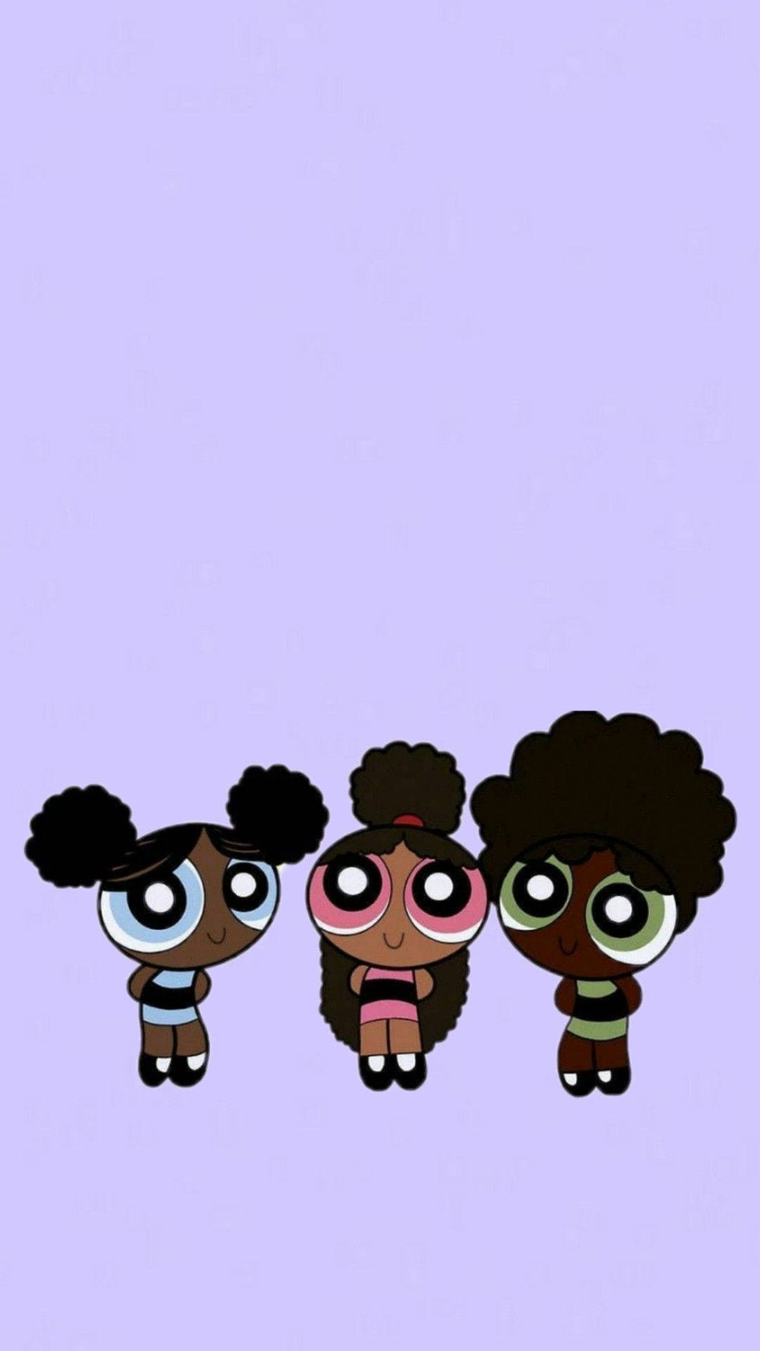 Cute Black Powerpuff Girl Reimagined Wallpaper