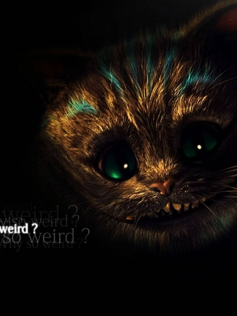 Cute Cheshire Cat Alice In Wonderland Wallpaper