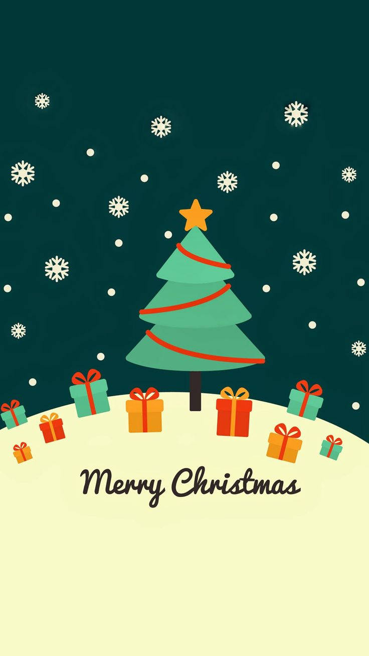 Cute Christmas Iphone Christmas Tree Wallpaper
