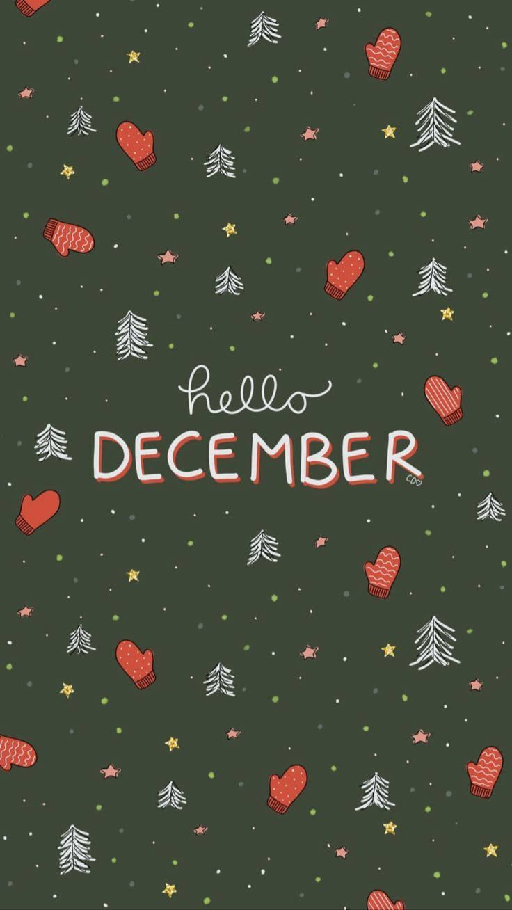 Cute Christmas Iphone Hello December Wallpaper
