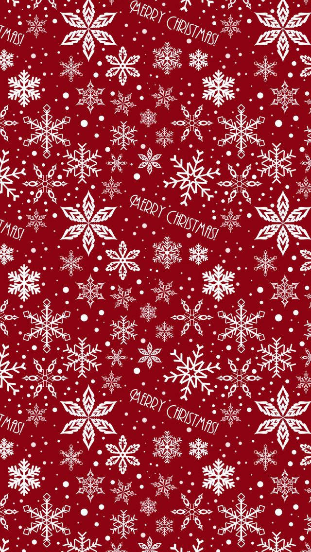 Cute Christmas Iphone Red And White Wallpaper