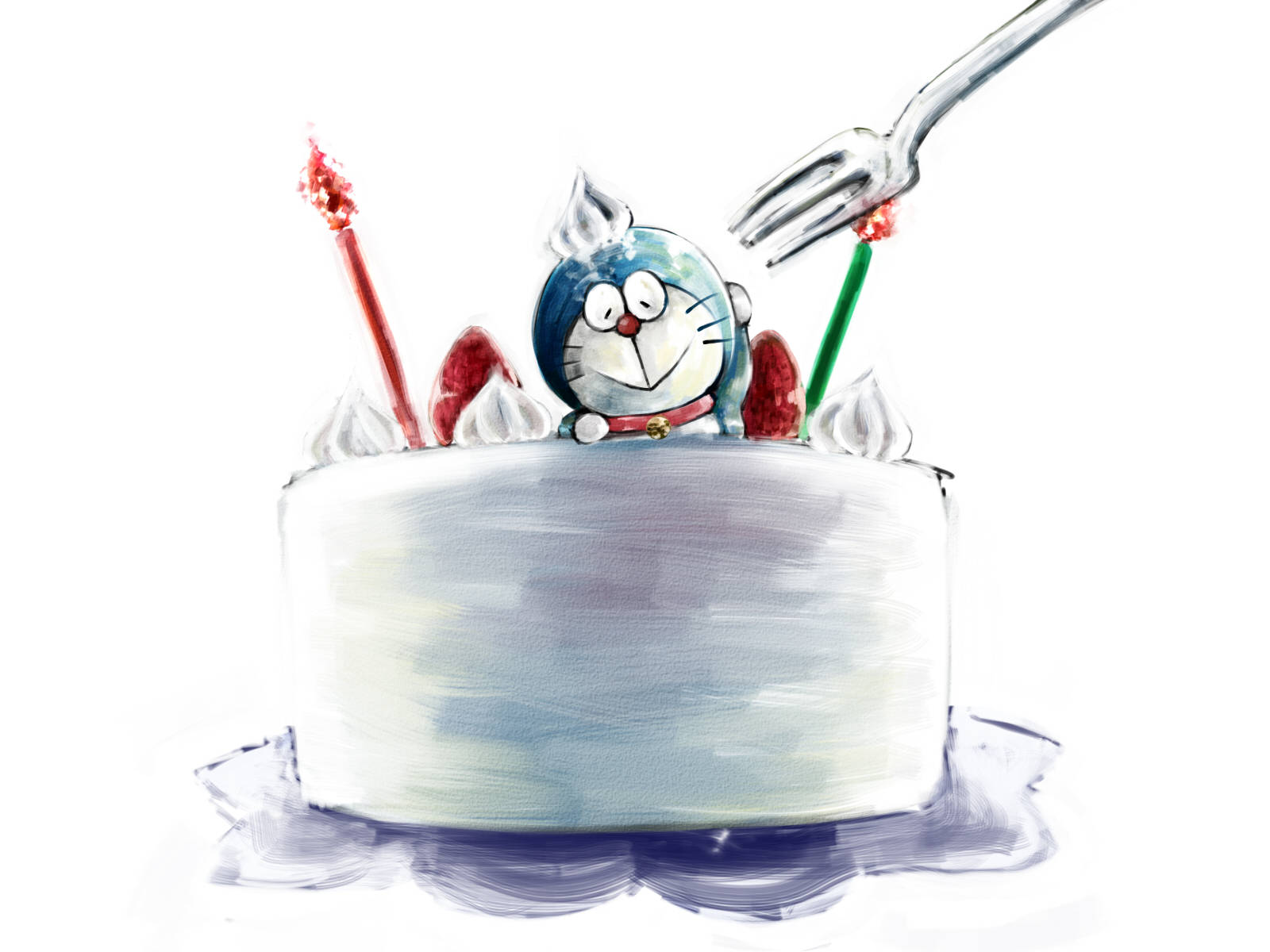 Cute Doraemon Toppers For Cake Wallpaper