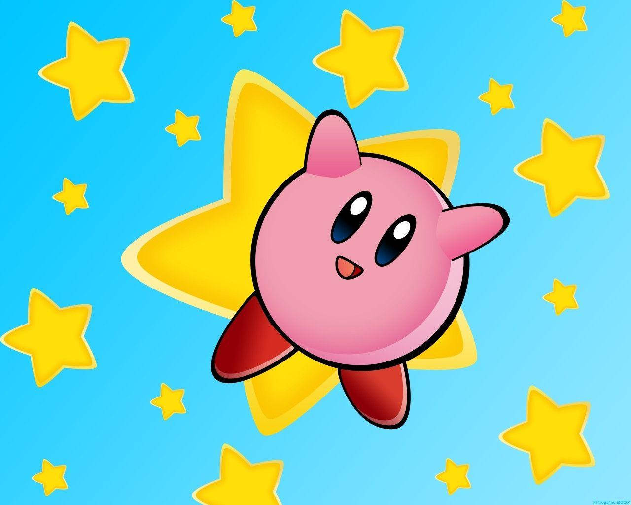 Cute Fan Art Hd Kirby Wallpaper