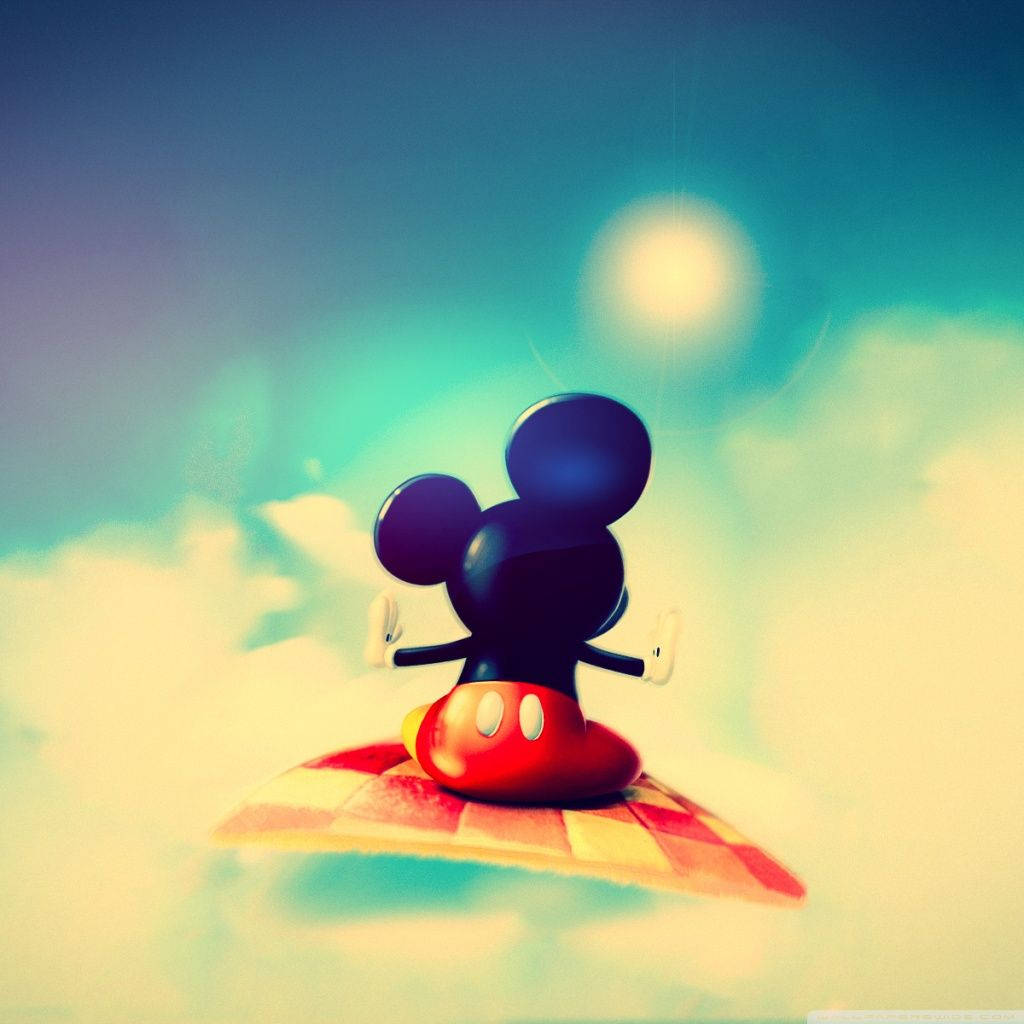 Cute Flying Mickey Mouse Wallpaper