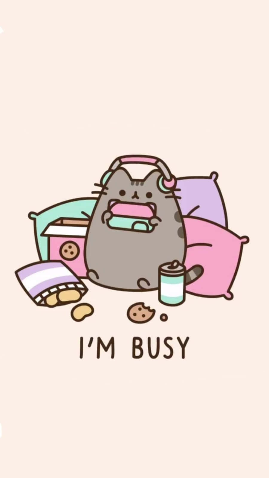 Cute Gaming Kawaii Cat Wallpaper