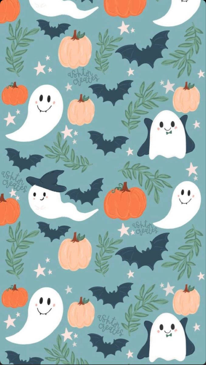 Cute Halloween Iphone Petrifying Symbols Wallpaper