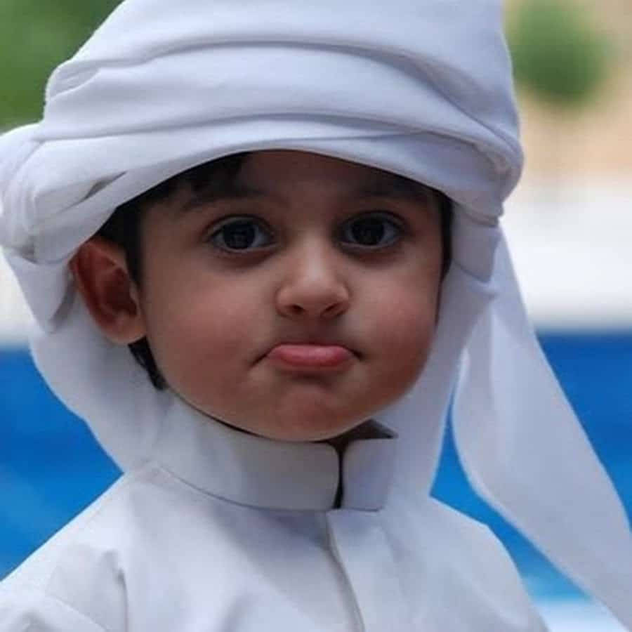 Cute Islamic Boy Pouty Lips Wallpaper