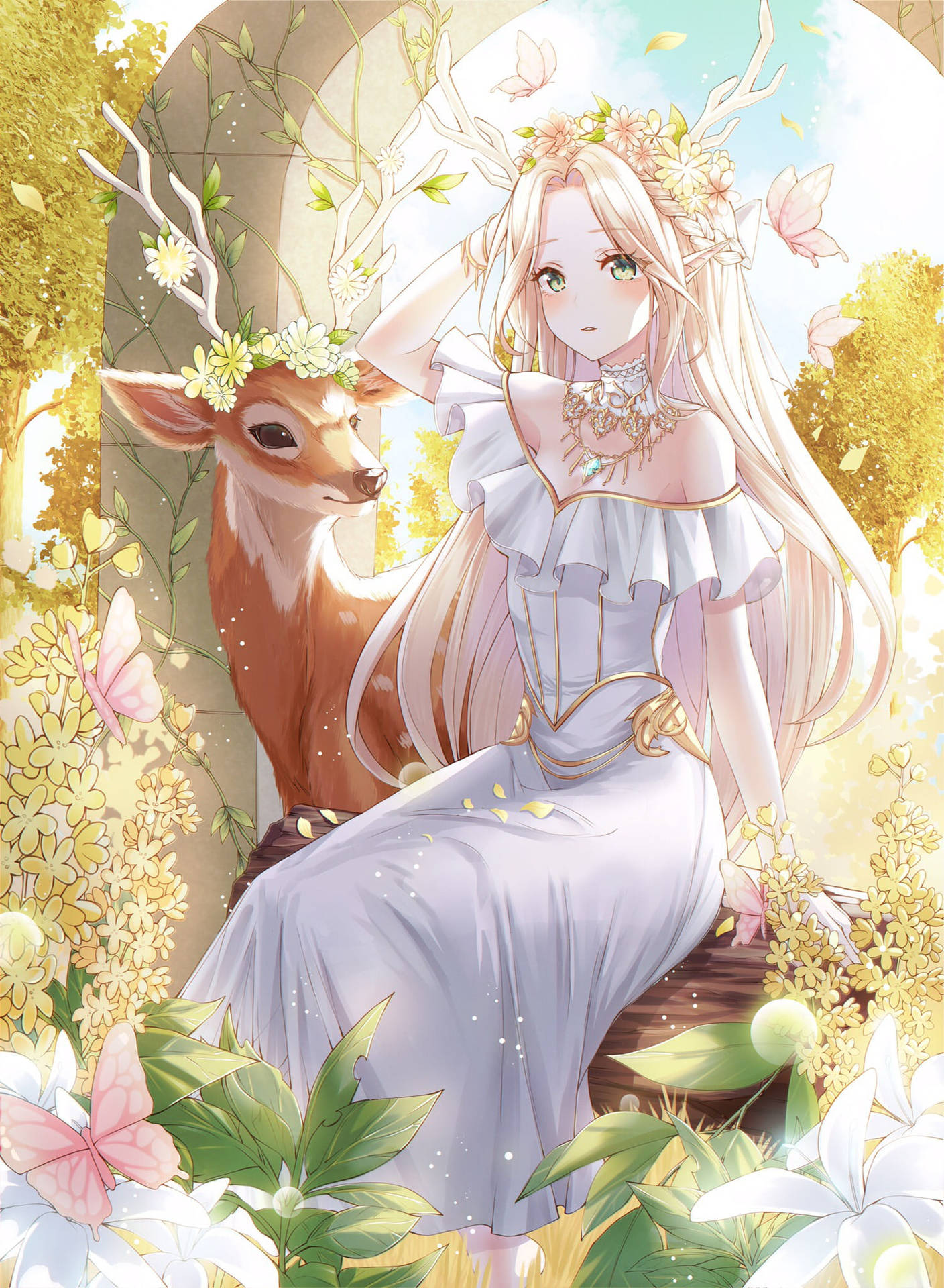 Download free Cute Kawaii Anime Elf Girl Wallpaper - MrWallpaper.com