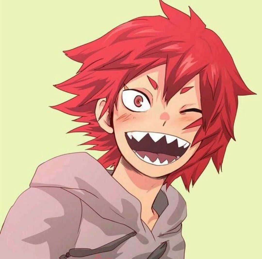 Cute Kirishima Enjoys A Beautiful Spring Day Wallpaper