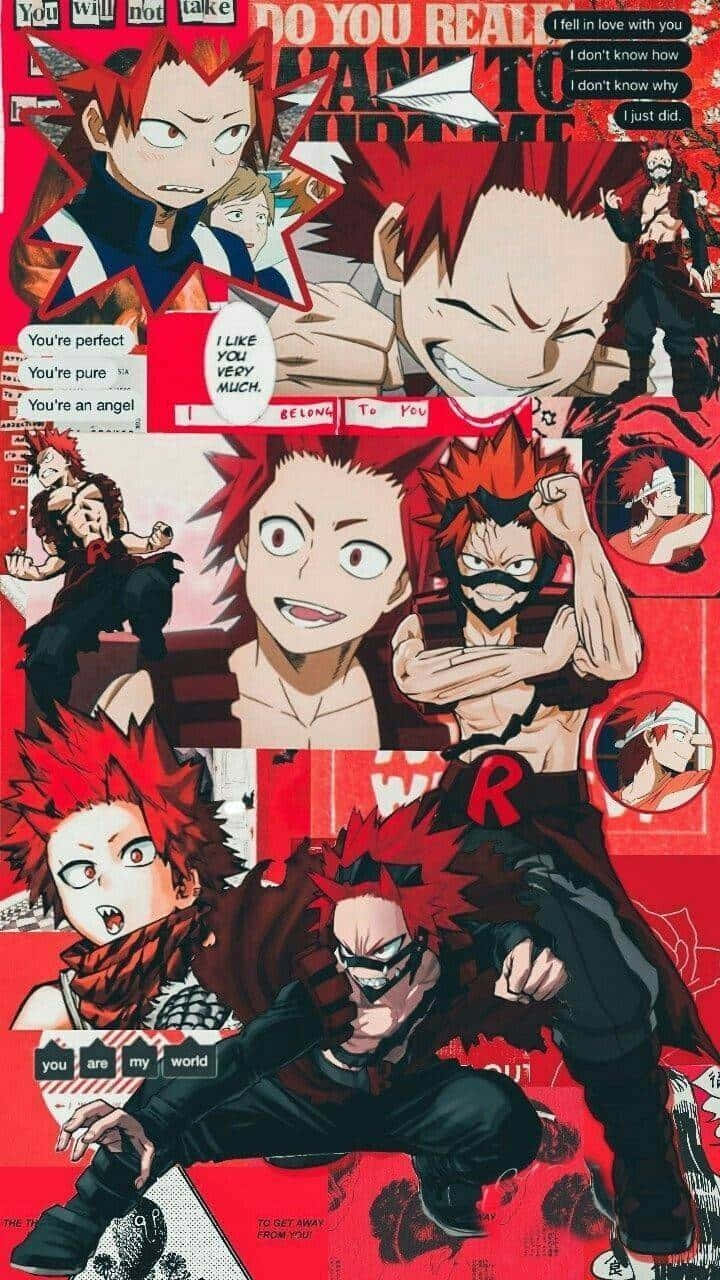 Cute Kirishima Looking Ready To Take On Her Next Challenge! Wallpaper