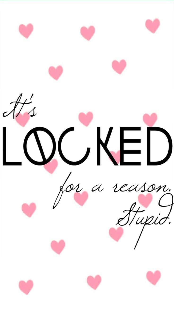 Cute Lock Screen Pink Hearts Wallpaper