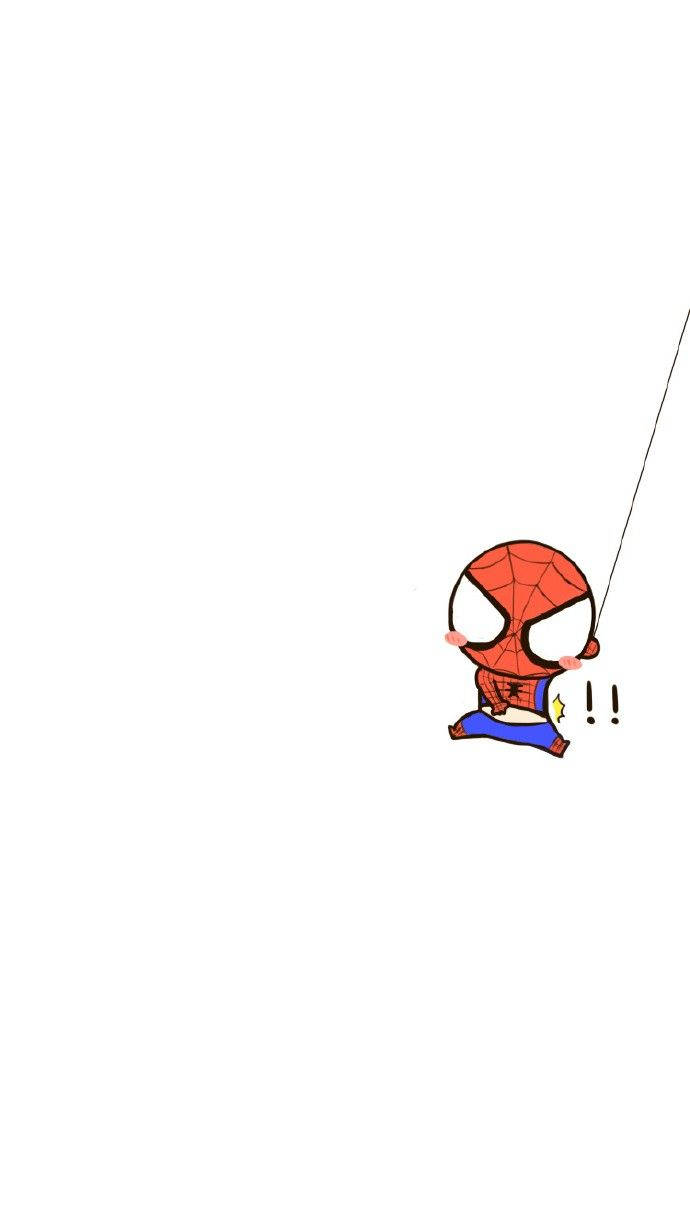 Cute Marvel Spider-man Swinging Wallpaper