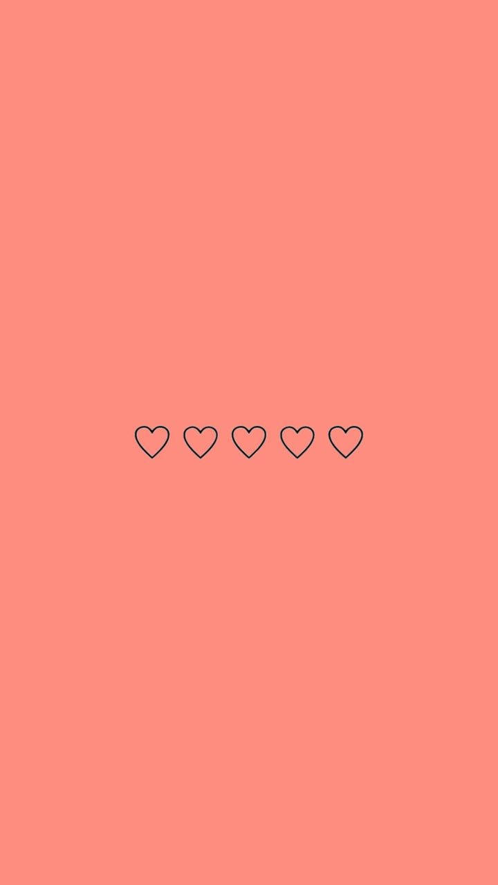 Cute Minimalist Love Sign With Heart Wallpaper