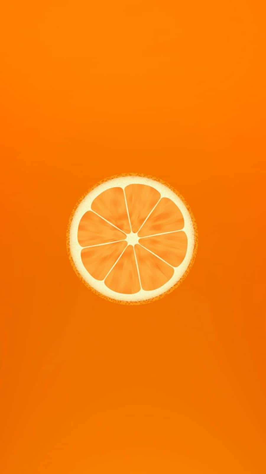 Cute Orange Slice Digital Art Wallpaper