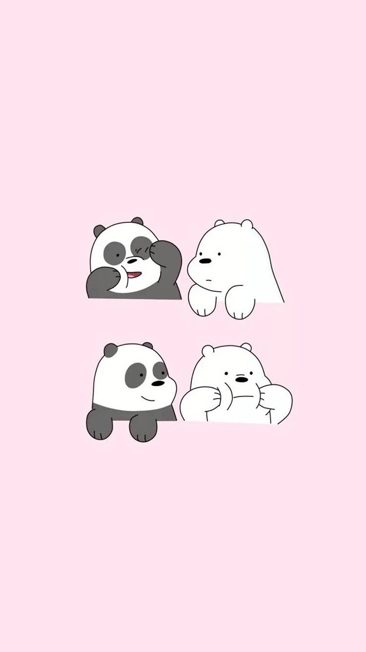 Cute Panda Ice Bear We Bare Bears Wallpaper
