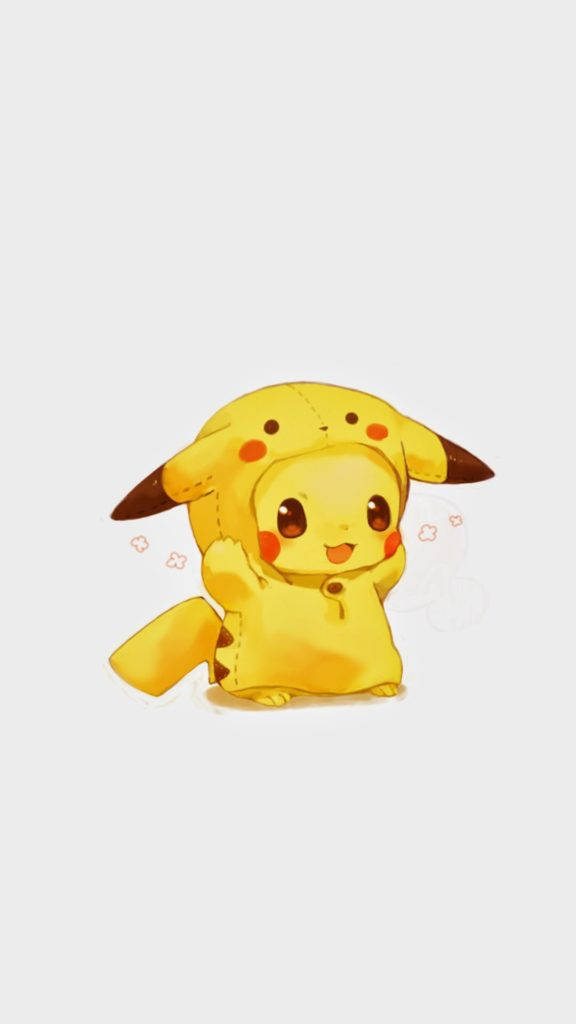 Cute Pikachu In Onesie Wallpaper