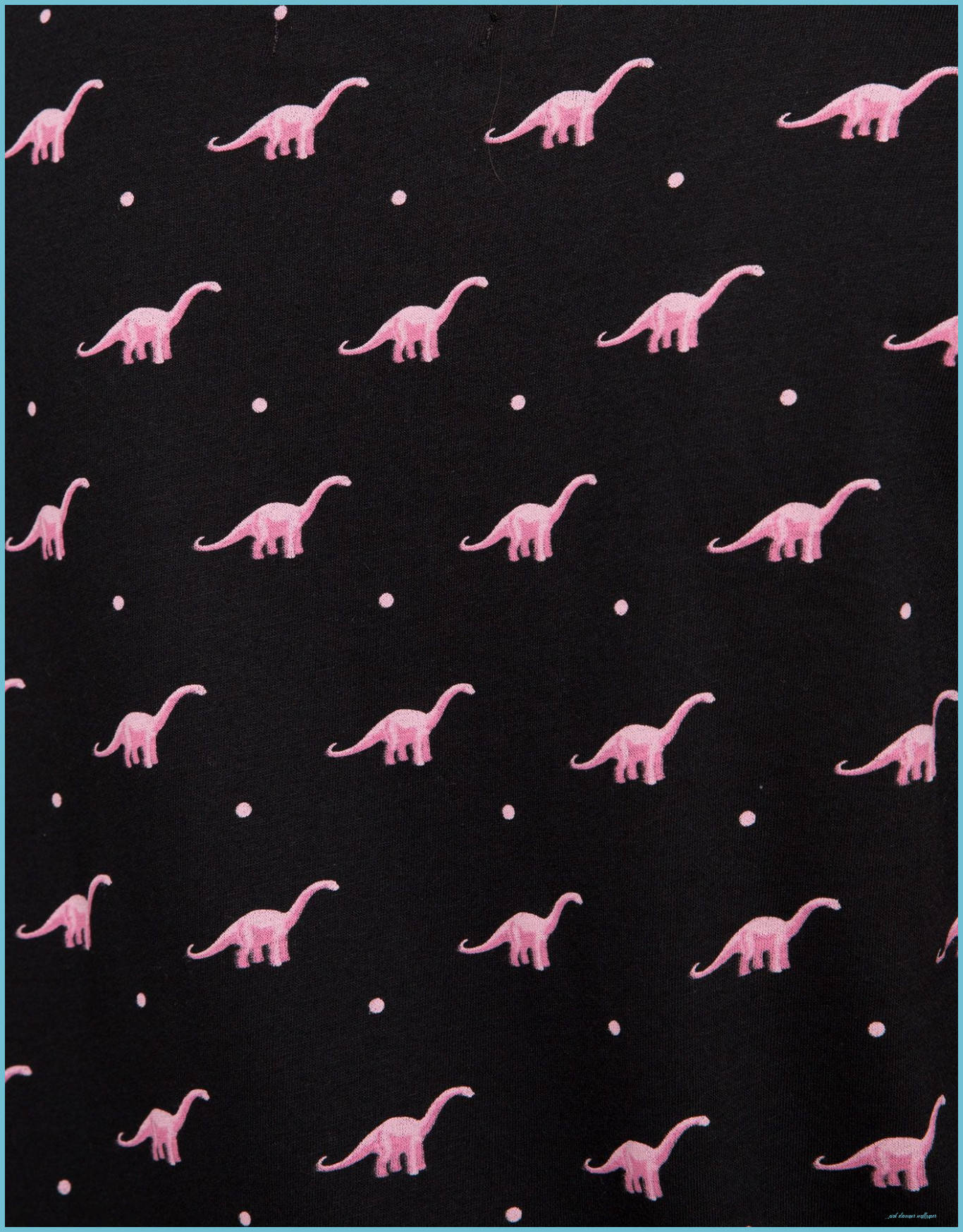 Cute Pink Dinosaur Long-necked Pattern Wallpaper