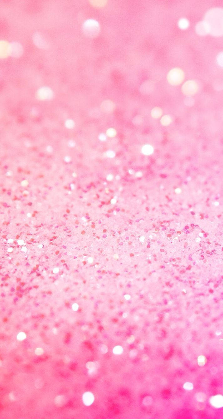 Cute Pink Glitters Wallpaper
