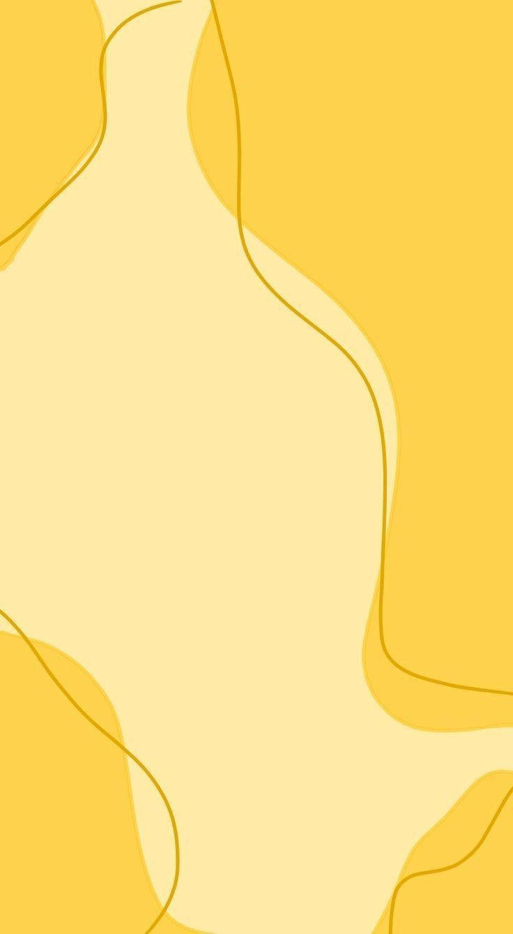 Cute Plain Yellow Aesthetic Phone Wallpaper