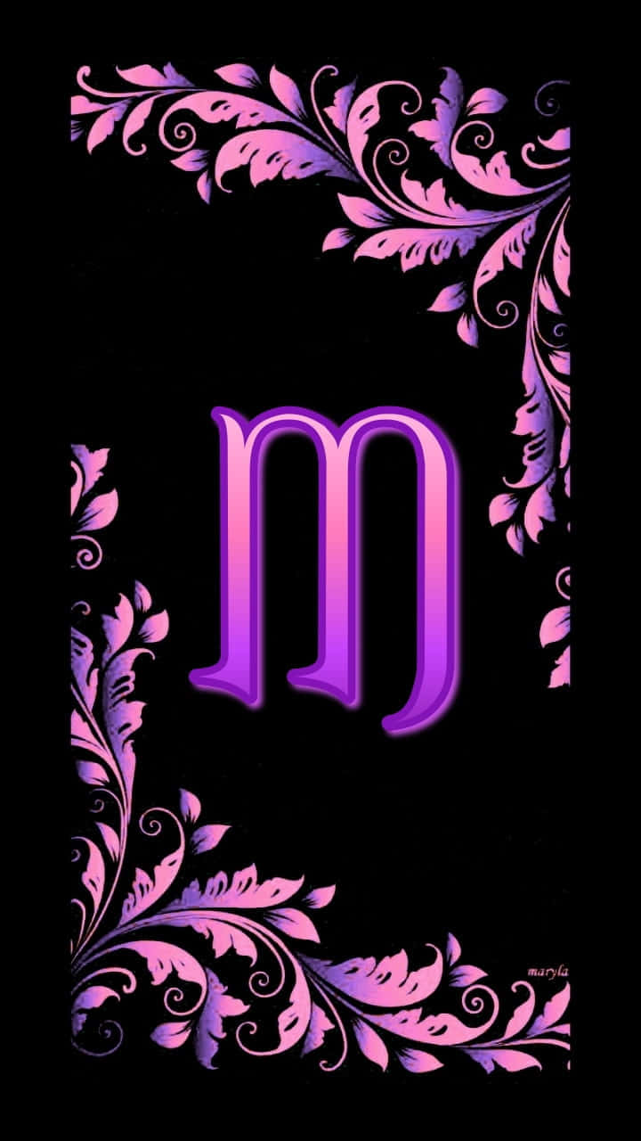Cute Purple M Wallpaper