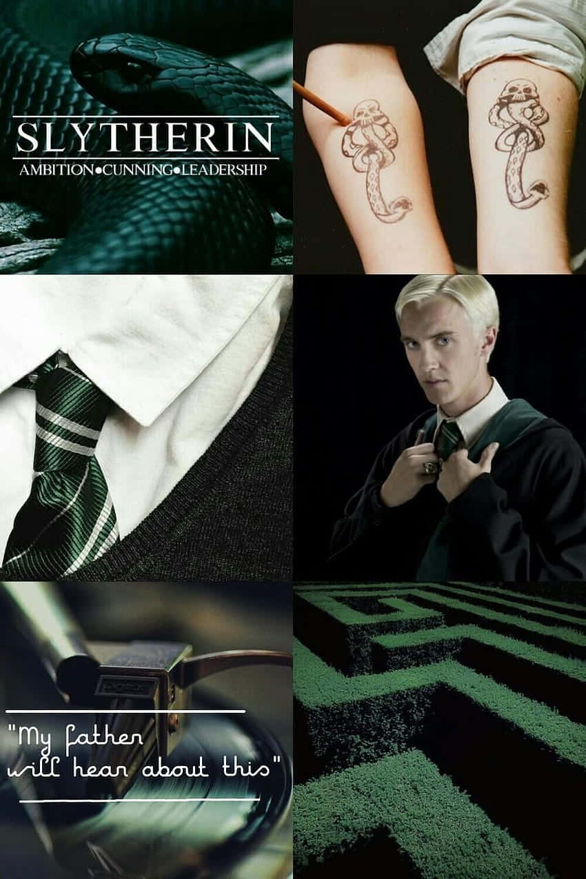 Cute Slytherin Draco Malfoy Wallpaper