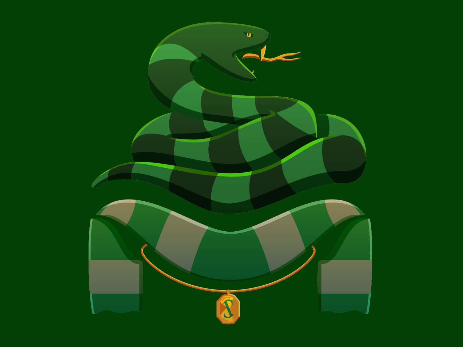 Cute Slytherin Scarf Wallpaper