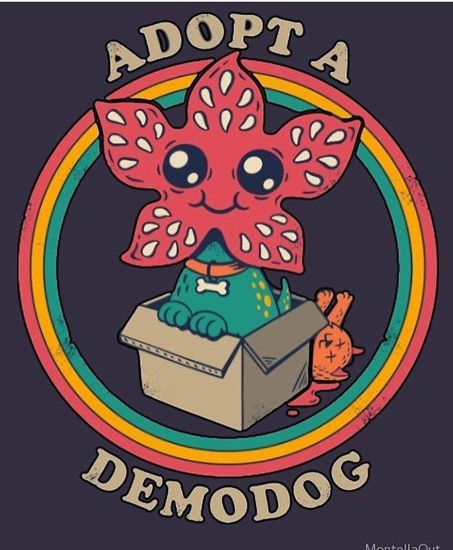 Cute Stranger Things Demodog In Box Wallpaper